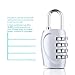 HTThe Ultimate 4 Digit Combination Padlock Set - Set Your Own(Not TSA Approved Lock) (4 Pack Multi-color)