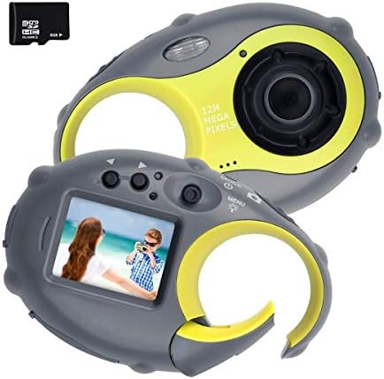 Kids Camera, Digital Camera for Children, 12MP HD Kids Video Camera with 1.5 Inch LCD Screen, 4x Digital Zoom, Flash Light, Rechargeable Battery and 8GB SD Card, Best Holiday Gift for Boys and Girls
