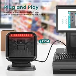 1D 2D Desktop Barcode Scanner, OBZ Omnidirectional