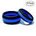 Silicone Wedding Ring His & Hers Set - 2 Pack Thin Blue Line Rubber Wedding Band Set - ( Blue Line , Red Line , Camo )