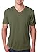 Next Level Mens Tri-Blend V-Neck Tee (6040) Military Green l