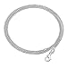 Solid 925 Sterling Silver 1.2mm Round Box Chain Necklace Made in Italy + Microfiber Jewelry Polishing Cloth