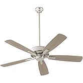 Quorum 4525-65 Ovation 52" Ceiling Fan, Satin Nickel