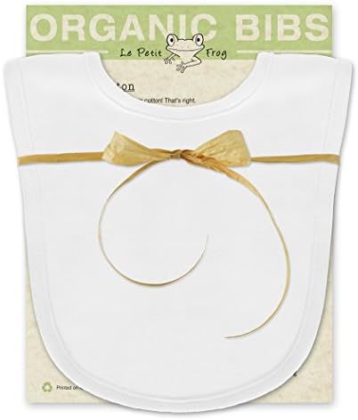 White Baby Bib 100% Organic Cotton