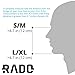 RADO Full Face Snorkel Mask | 180° Panoramic Views with Full Face Design | GoPro Compatible | Anti Fog and Anti Leak Protection | Tubeless Design (Blue, Large-X-Large)