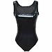 iEFiEL Womens Metallic One Piece Bodysuit Swim Leotard Dance Blouse Top