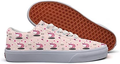 Ladybugs And Flowers Women‘s Casual Sneakers Shoes Boat Sports Nursing Gym