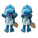 HollyHOME Hand Puppets Dinosaur Plush Hand Puppets Zoo Animal Puppets Hand Animal Toys 14 Inches Blue