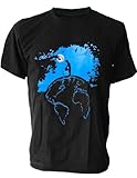 SODAtees Water the World Graphic global warming nature Men's T-SHIRT