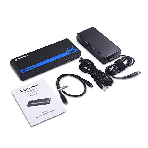 Certified Cable Matters Aluminum Thunderbolt 3 Dock with DisplayPort