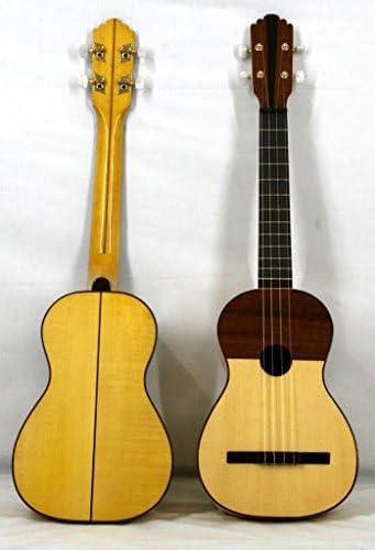 Musikalia Luthery LEFT-HANDED VERSION Venezuelan Cuatros in maple with spruce soundboard, purfled and inlaid