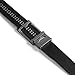 SlideBelts Full Grain Leather Belt (Onyx Black with Gunmetal Buckle, Up to 44