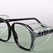 BCP 1 pair Clear Color Slip On Clear Side Shield for Safety Glasses