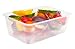 Plastic Food Storage Containers with Lids - Disposable Plastic Food Containers Meal Prep Containers Food Prep Freezer Containers with Lids [50 Pack]