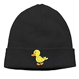 Men Women Cartoon Of A Rubber Duck Knit Beanie Cap