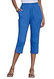 Roaman's Women's  Knit Capris