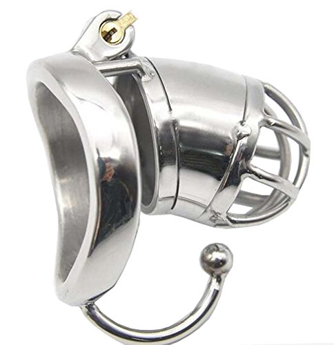 stainless steel male chastity device cock cage cb6000s with Scrotum separator 118-1 (cage with 45mm ring)