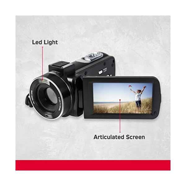 AgfaPhoto Realimove CC2700 Digitaler Camcorder (2,7 K, 24 MP, 3 Zoll Touchscreen, 18 x Zoom, Fernbedienung, Lithium… – Bild 6