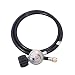 KIBOW Low Pressure Propane Regulator with 5FT Hose-Type 1(QCC 1) Connection-Fits for Most LP Gas Grills, Stoves, Fire Pit Tables-Parallel Style primary