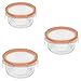 Snapware 6-Piece Total Solution Round Food Storage Set, Glass