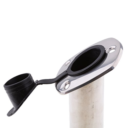 B Blesiya Boot Flush Mount Fischerboot Rutenhalter Angelrute Halterung mit Kappenabdeckung Angelgerät – Bild 7