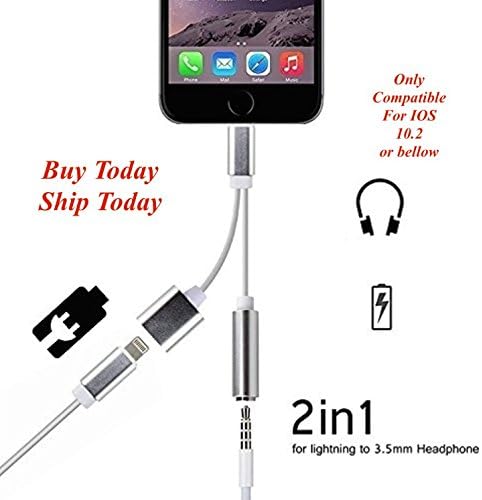 For iPhone 7 / 7 Plus Adapter, iPhone 7 Accessories 2 in 1 Lightning Adapter Cable Charge and Headphone Splitter
