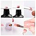 Vrenmol Poly Gel Nail Brush Dual-ended Slice Shape Tool with 100pcs Clear Dual Nail System Form Fake Nail Tips for UV Gel Nail Polish 10 Size
