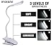 LED Clip On Reading Light, 3 Brightness Reading Book Lamp USB Rechargeable, Touch Switch Book Light for Reading by Officreative