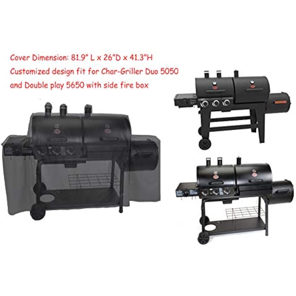Heavy Duty Waterproof Grill Cover For CharGriller Duo 5050 Gas