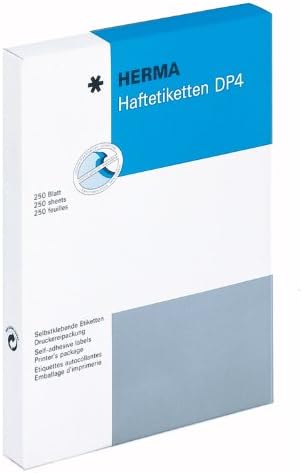 Herma 40 mm DP4 Round Paper Matt Labels - White (Pack of 8750)