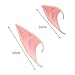 BBTO 2 Pairs Halloween Latex Elf Ears Cosplay Masks Fairy Goblin Ears, Dark Color