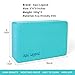 Aqui Legend Yoga Blocks 2-Pack, High Density Latex-Free EVA Foam Blocks for Yoga/Pilates/Meditation, Non-Slip Surface for Improve Stretching and Aid Balance and Flexibility (Turkis)thumb 3