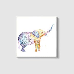 Framed Canvas Wall Art for Living Room, Bedroom Cute Animal Theme Canvas Prints for Home Decoration Ready to Hang - 16x16 inches