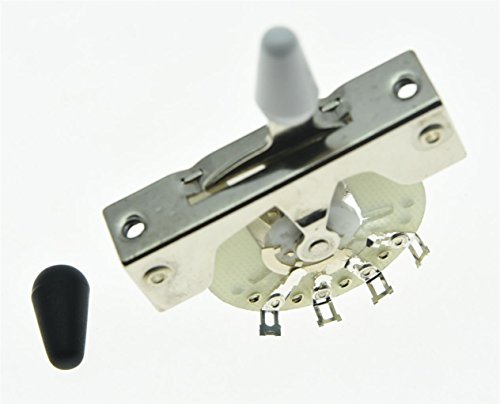 KAISH 5 Way Guitar Pickup Selector Switch CRL Style Switches for ST Strat Tele with 2 Tips