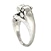 Antique Silver Realistic Hippo Animal Wrap Ring Fashion Jewelry for Women and Girls