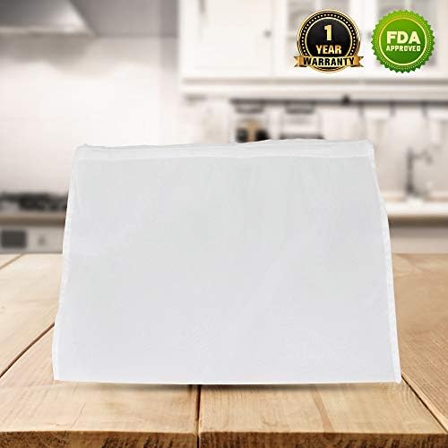 Reusable Filter Bags - 12" X 12" Washable Mesh Bag for Straining Food/Cold Brew Coffee,Food Grade Cheesecloth,Multiple Usage for Nut Milk Fruit Wine Juice Filter(2 Pack,Apply for 1.6 Gallon Press)