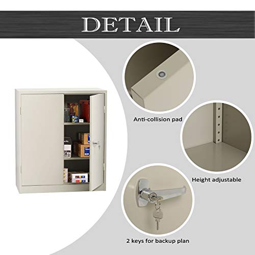 image for INTERGREAT Steel Storage Cabinet Lockable Metal Storage Cabinets with 