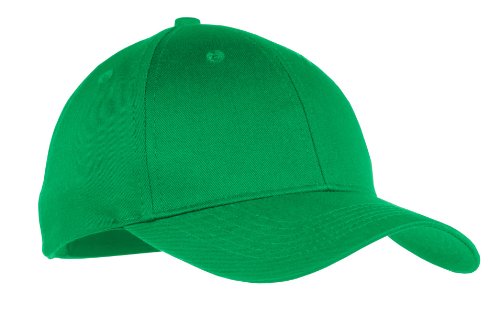 Port & Company Boys' Six Panel Twill Cap OSFA Kelly Green