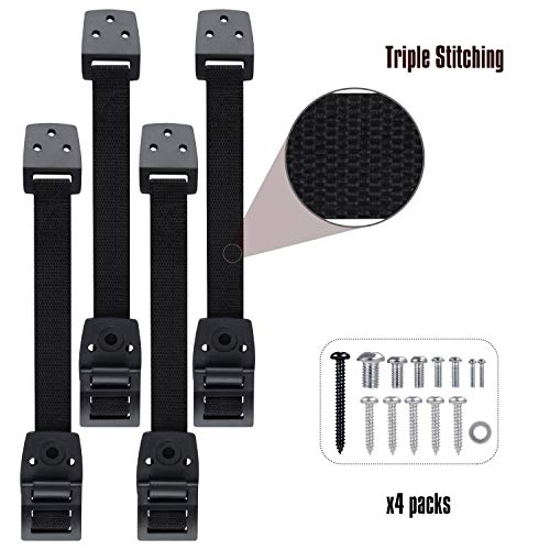 COCOLi AntiTip Furniture Straps, Adjustable TV Safety Straps, Wall Anchor for Earthquake