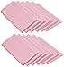 LTC LINENS Pink Cloth Napkins Set of 12-20x20 Inch Dinner Napkins Washable Polyester Fabric Cloth for Hotel, Restaurant, Wedding and Party