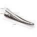 LONEEDY 6 Pack 3.3Inch Duck Teeth Bows Hair Clips Hair Grip Crocodile Accessories Hairpins Chic Styling Claw Hair Barrettes Makeover Pinch Clip - Classic