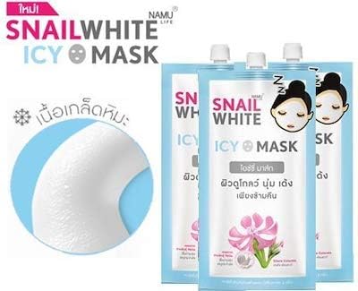 NEW ICY MASK FACIAL OVERNIGHT MASK SKIN FIRM BRIGHT GLOW (7ml x 3 pcs.) Travel Size By THAIGIFTSHOP