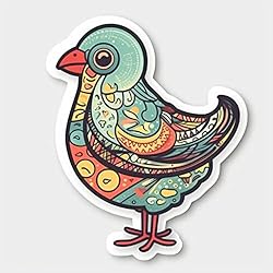 Yoonek Graphics Chicken Vinyl Decal Sticker for