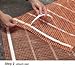 SunTouch Mat TapeMat Electric Floor Heating Kit, 15 Sq. Ft., 2' x 7.5', (120V) with Command Touch Programmable Thermostat, Plain