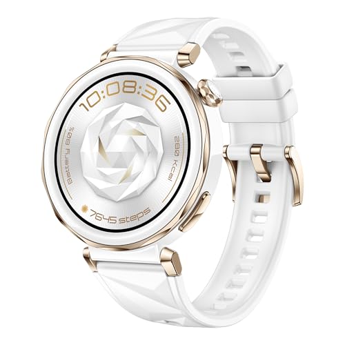 HUAWEI Watch GT 5 Pro Smartwatch, GPS, Gesundheitsuhr mit EKG, Kunstvolles Design, Sportdatenanalyse fuer Laeufer & Radfahrer, Bis zu 7 Tage Akkulaufzeit, Kompatibel mit iOS & Android, 42 mm, Weiss