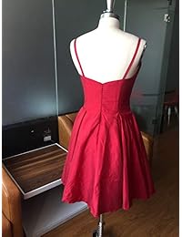 JASY - Vestido corto con tirantes de espagueti y cuello en V para regreso a casa con bolsillos para niñas