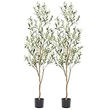 Bellacat Faux Olive Tree 5ft，Olive Trees