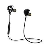 Wireless Bluetooth Headphones, DolTech 4.0 CSR8645 Solution IPX4 Sweat Proof Stable Fit In Ear Workout Earphones Magnetic Earbuds Built-in Mic Noise Cancelling (816 Black)