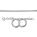 ANGEMIEL 925 Sterling Silver Snake Chain Bracelet for European Bracelets Charms Bead Size 7.8inch