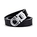 Men's Fashion Dress Belt Comfort Leather Adjustable Buckle, by Trim to Fit (Waist Size 26